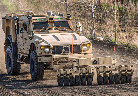Mine-Resistant Truck